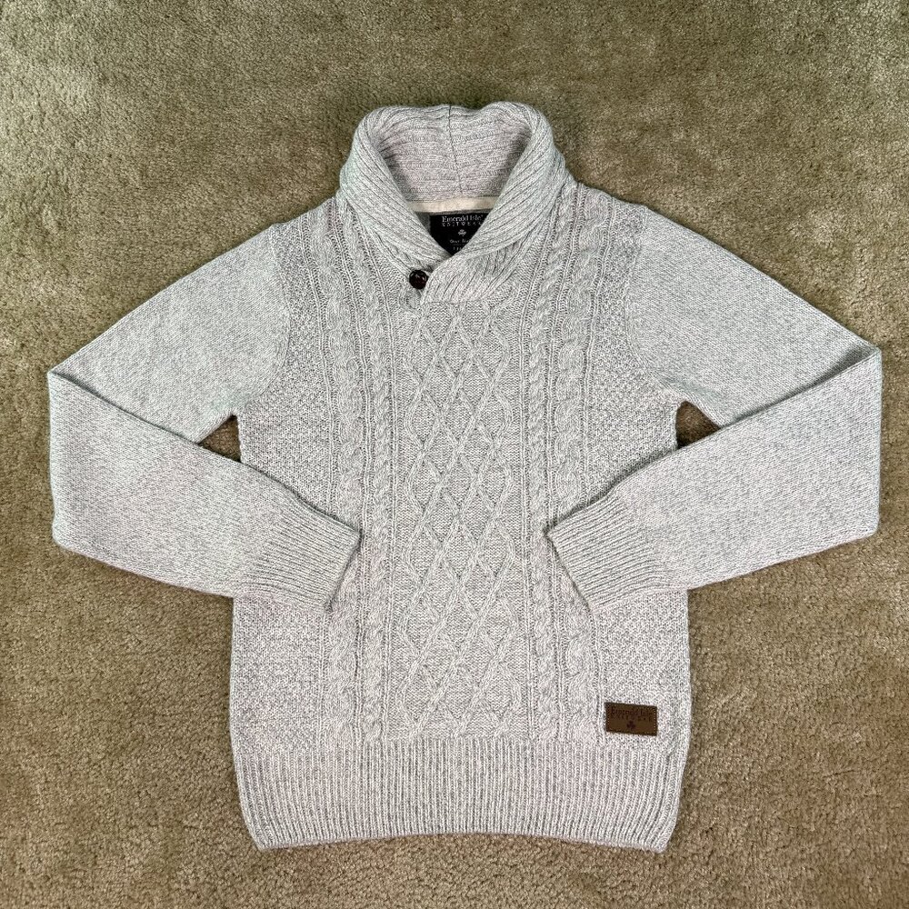 Emerald Isle Knitwear Sweater Mens Size S Pullover Cowl Neck Wool Celtic F654